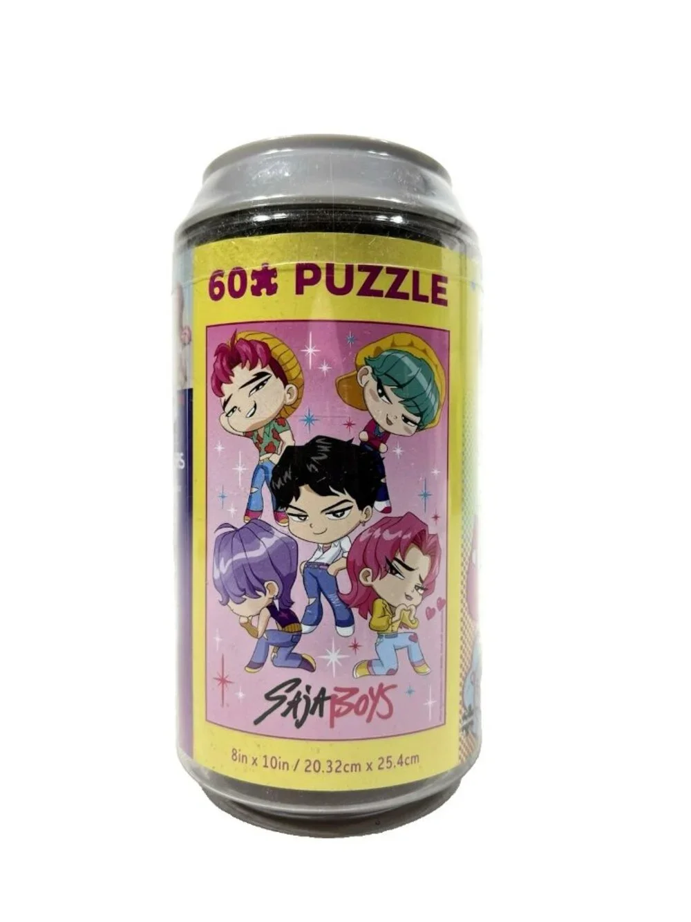 Kpop Demon Hunters Saja Boys Chibi Puzzle In Soda Can 60pc NEW 2026